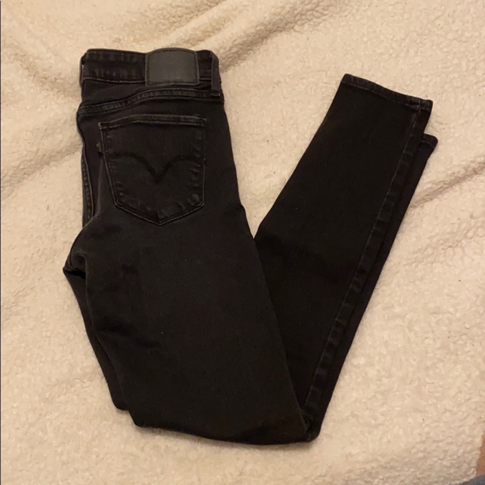 Levi’s 711 Skinny Jean, faded black